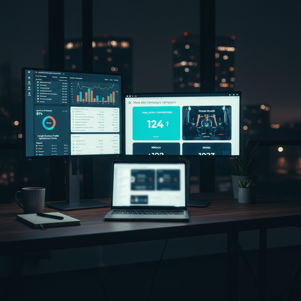 The Portland Gyms and Fitness Studios Playbook: AgentixSEO for Organic, AgentixFLO for Meta Ads