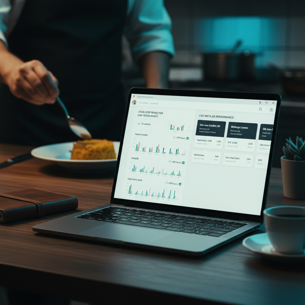 The San Juan Restaurants Playbook: AgentixSEO for Organic, AgentixFLO for Local SEO + Meta Ads