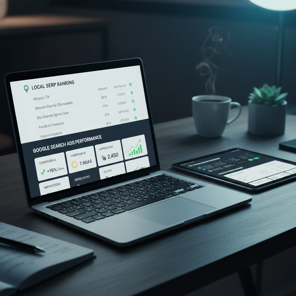 The Mission Chiropractors Playbook: AgentixSEO for Organic, AgentixFLO for Google Search Ads