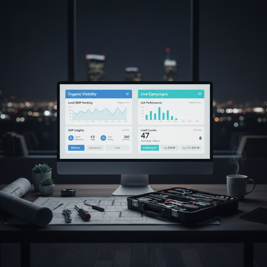 The Milpitas HVAC Playbook: AgentixSEO for Organic, AgentixFLO for Local Services Ads