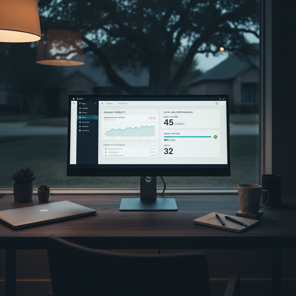 The Round Rock Landscapers Playbook: AgentixSEO for Organic, AgentixFLO for Local Services Ads
